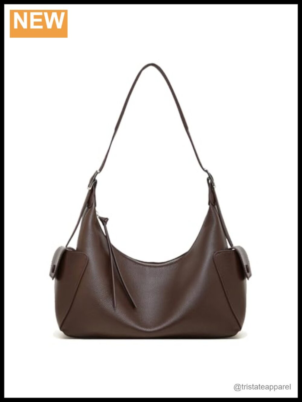 Genuine Leather Hobo Bag Slouchy Shoulder Purse Tote Handbag